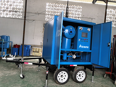 MTP Mobile Transformer Oil Purification Treatment Plant Mounted On Trailer