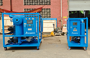 DVTP100(6000L/H) Transformer Oil Filtration Machine and VPS1000 Vacuum Pump Sales to Peru