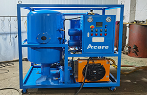 VDF100(6000LPH) Vacuum Dehydration Oil Purification Machine Sales to Mexico