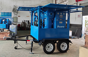 MTP70 Vacuum Transformer Oil Purifier Mounted On Mobile Trailer Sales to Panama