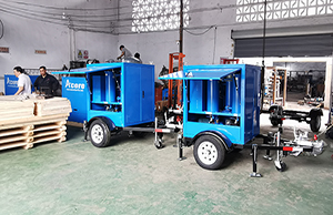 MTP20 Mobile Transformer Oil Purifier Mounted on Trailer Sales to VietNam Northern Power Company